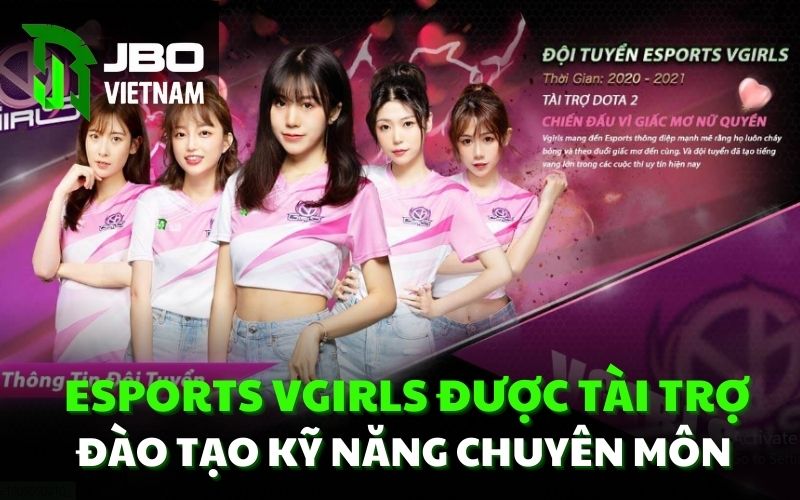 Esports Vgirls được tài trợ đào tạo kỹ năng chuyên môn