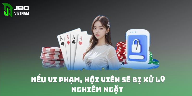 Nếu vi phạm, hội viên sẽ bị xử lý nghiêm ngặt 